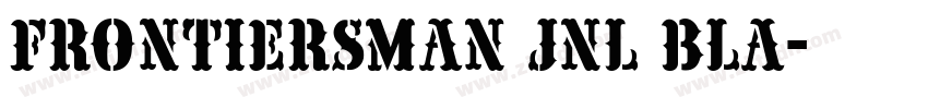 Frontiersman JNL Bla字体转换